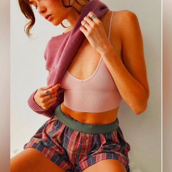 Free People Other - Free People Intimately Ali Low-Back Seamless Bra Bralette Cami NEW! M/L